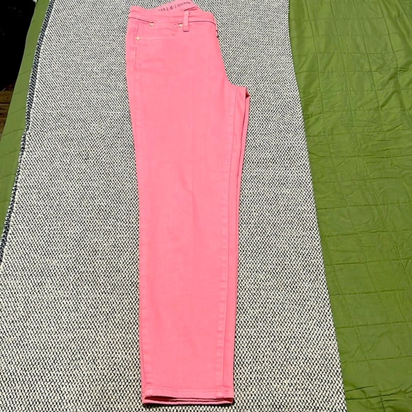Talbots flawless pink slim ankle size 8 women’s Jean pants - Picture 2 of 5